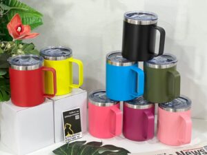 แก้วน้ำหูจับสเตนเลส BOT-STL-0031 - Image 2